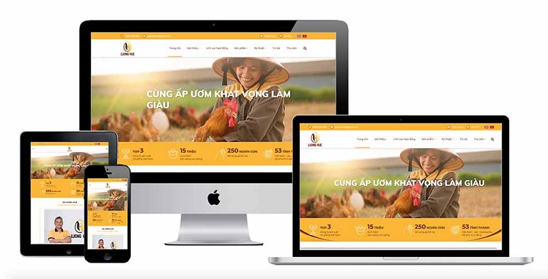 Website Responsive phù hợp mọi kích cỡ màn hình